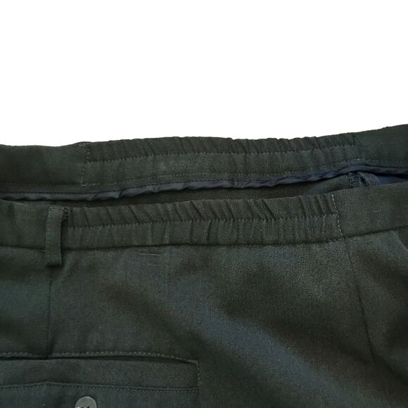 Vintage Maggie McNaughton Woman's Midi Green Skirt Side Pockets Long Slit 18W - Picture 10 of 16